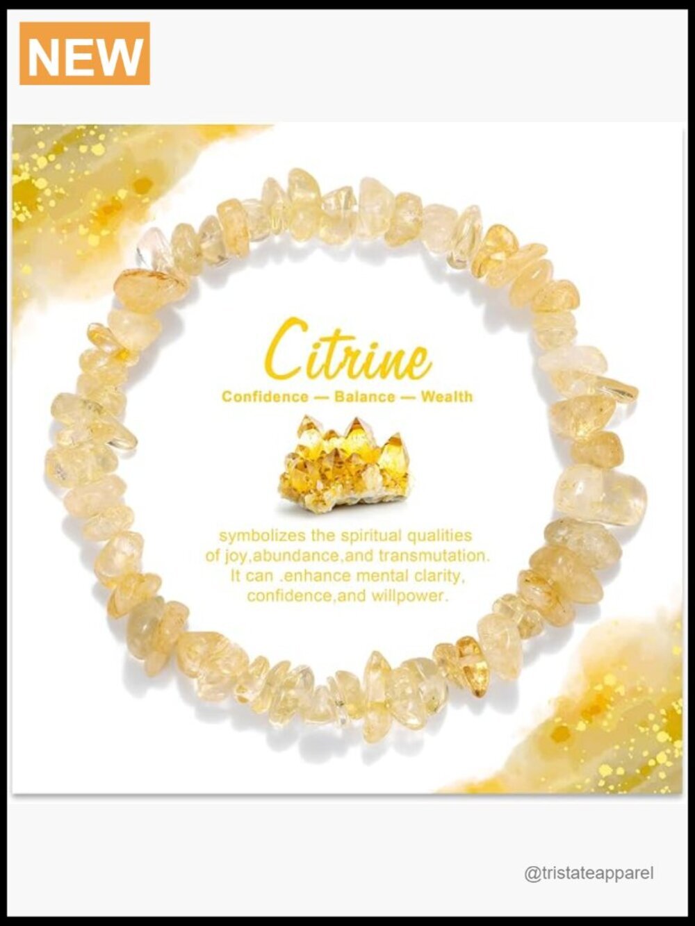 Natural Gemstone Beaded Bracelet Healing Crystal Stone Handmade Spiritual
